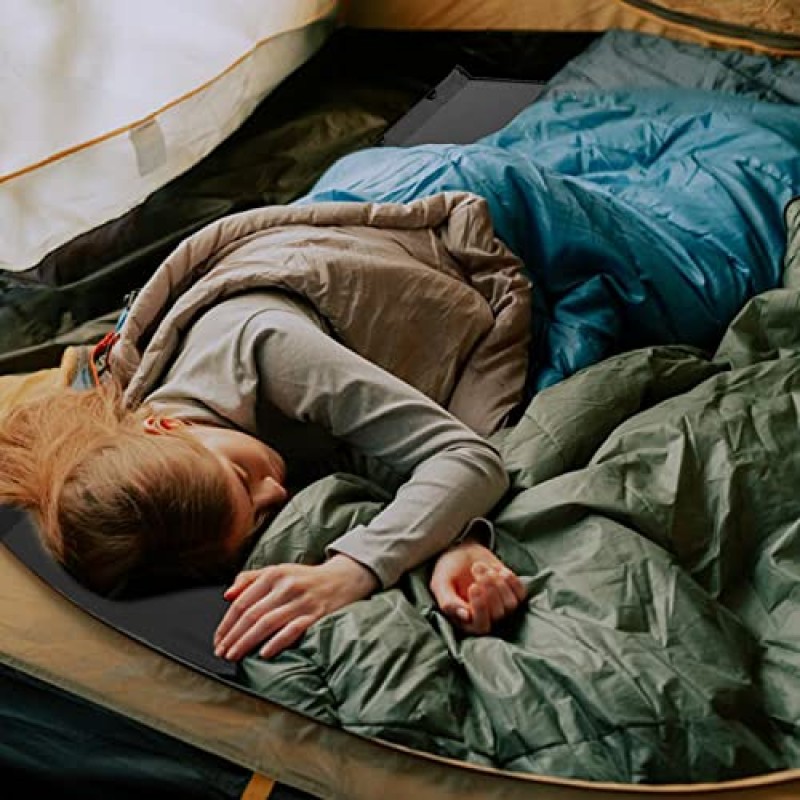 Cambyso 캠핑 침대 초경량 및 소형 야외 접이식 침대 캠핑, 트레킹, 낚시, 해변 및 사무실 낮잠을 위한 헤비 듀티 휴대용 침대 캠핑 장비 용품