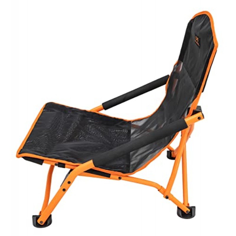 팔이 있는 성인용 ALPS 등산 랑데뷰 엘리트 캠핑 의자, 파우더 코팅 금속 프레임 위의 멋진 나일론 메쉬, 컴팩트한 접이식 디자인 및 휴대용 가방