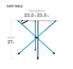 Helinox 카페 테이블 다이닝 하이트 휴대용 캠핑 테이블, 블랙