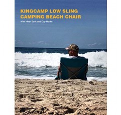 KingCamp 로우백 비치 체어 3팩 접이식 휴대용 배낭 의자 성인용