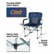 iClimb 4 헤비 듀티 의자 및 성인 4인용 대형 정사각형 테이블 번들 1개 캠핑 피크닉 뒷마당 바베큐