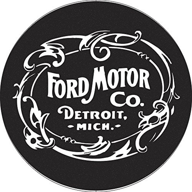 상표 게임룸 포드 크롬 골지 바 스툴 - 빈티지 1903 Ford Motor Co