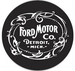상표 게임룸 포드 크롬 골지 바 스툴 - 빈티지 1903 Ford Motor Co