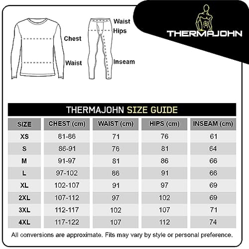 Thermajohn Long Johns 남성용 열 속옷 추운 날씨를 위한 양털 안감 베이스 레이어 세트