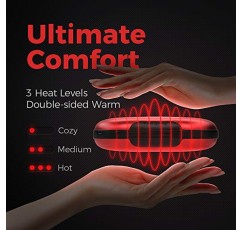 OCOOPA 빠른 충전 손난로 충전식, 9000mAh 전기 손난로 보조베터리 PD, 14시간 지속 열, 3단계, 캠핑, 사냥, 골프, 훌륭한 선물, A9에 적합