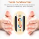 2팩 손난로 충전식, 8000mAh 전기 휴대용 포켓 손난로/전원 은행, 야외 스포츠, 사냥, 골프, 캠핑, 여성, 남성을 위한 따뜻한 선물에 적합