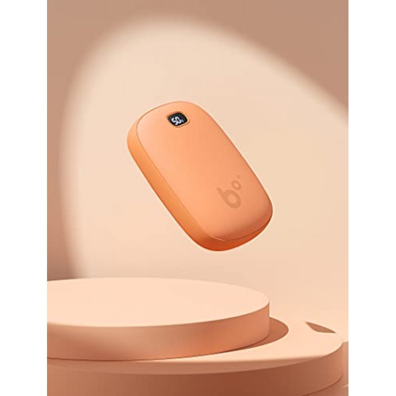 JISULIFE 손난로 충전식, 9000mAh 포켓 핸드 히터, LED 디스플레이 및 보조베터리를 갖춘 전기 손난로 여성/남성/야외/캠핑/사냥/겨울 선물을 위한 재사용 가능한 손난로