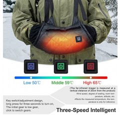 ACJRYO 가열 핸드 머프, 휴대용 가열 장갑 핸드워머 가방, USB 커넥터가 있는 방풍 및 방수 가열 핸드 머프 및 겨울 야외 사냥 캠핑 스키용 조절 가능한 스트랩