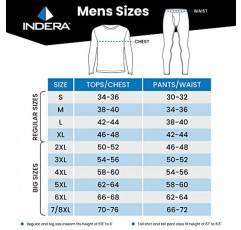 Indera 트래디셔널 롱 존스 보온 긴팔, 남성용