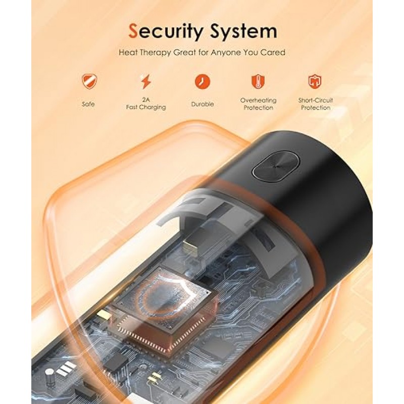 Wavmill 손난로 충전식 - 2팩 휴대용 5200mAh*2 손난로 - 360° 보온, 18시간 가열 시간 포켓 히터 - 야외 활동, 사냥, 하이킹에 적합 - 남성을 위한 선물, 스타킹 충전재