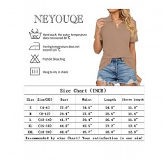 NEYOUQE Womens 가을 패션 2023 헨리 셔츠 긴/반팔 탑 여름 블라우스 Dressy 캐주얼 스웨터 기본 셔츠