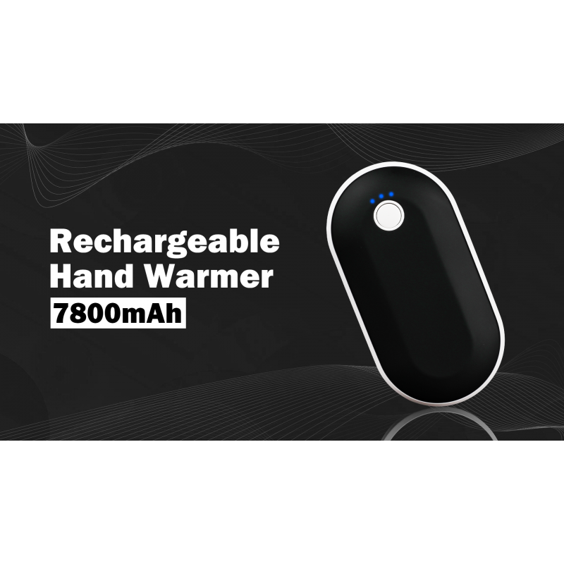 손난로 충전식 7800mAh 전기 손난로 12시간 재사용 가능 난방 USB 휴대용 포켓 히터 야외 캠핑 사냥을 위한 핸드워머 남성과 여성을 위한 골프 겨울 선물