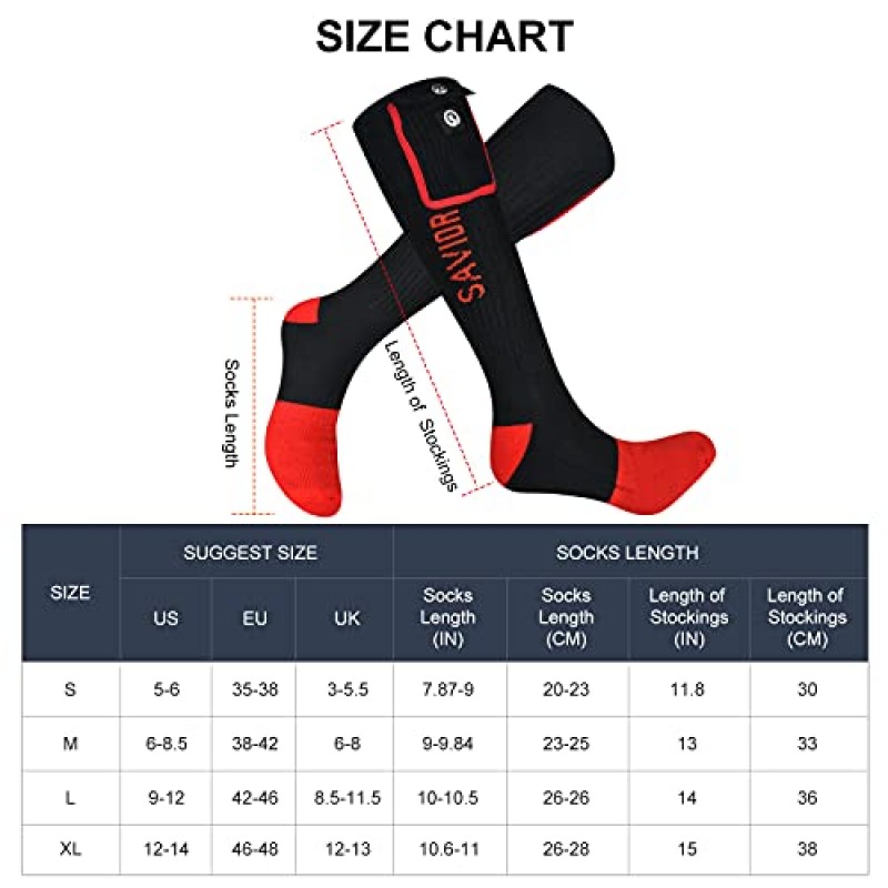 온수 양말 남성 여성 차가운 발을위한 배터리 양말 캠핑 겨울 Footwarmers를위한 열 전기 양말