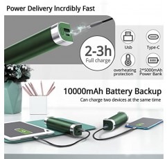 Konket 2 팩 손난로 충전식, 전기 손난로, 휴대용 손 히터 보조베터리 충전기, 10000mAH 분리형 자석, 겨울 야외/사냥/낚시/스키/캠핑/따뜻한 선물 사용