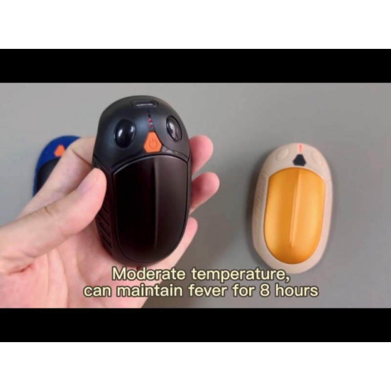 2팩 손난로 충전식, 휴대용 전기 손난로 재사용 가능, 2 in 1 손난로 크리스마스를 위한 훌륭한 따뜻한 선물 야외/실내/사냥/골프/캠핑/미식축구/남성 여성을 위한 진통 블랙