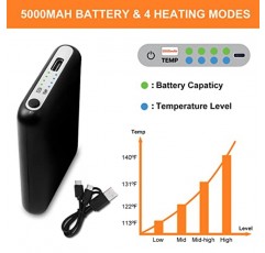 충전식 가열 양말, 남성용 5V 5000mAh 배터리 가열 양말, 전기 가열 양말, 여성용 충전식 배터리 가열 양말 캠핑 낚시 사이클링 스키 사냥 하이킹