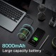Coococo 2-in-1 손난로 충전식 및 보조베터리, USB 재사용 손난로, 포켓 크기, 양면 전기 손난로, 야외 캠핑, 골프, 사냥, 그녀, 그 사람, 엄마, 아빠를 위한 선물