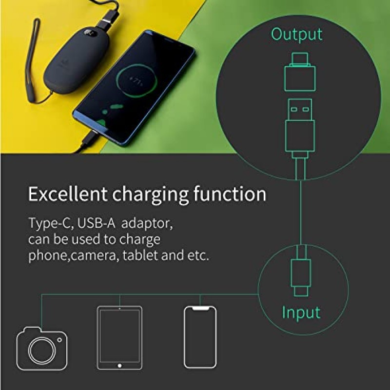 Unigear 손난로 충전식, 재사용 가능한 휴대용 전기 손난로 5200mAh USB 보조베터리, 95-131°F의 다중 가열 수준 및 디지털 화면, 레이노, 야외, 캠핑, 하이킹에 적합