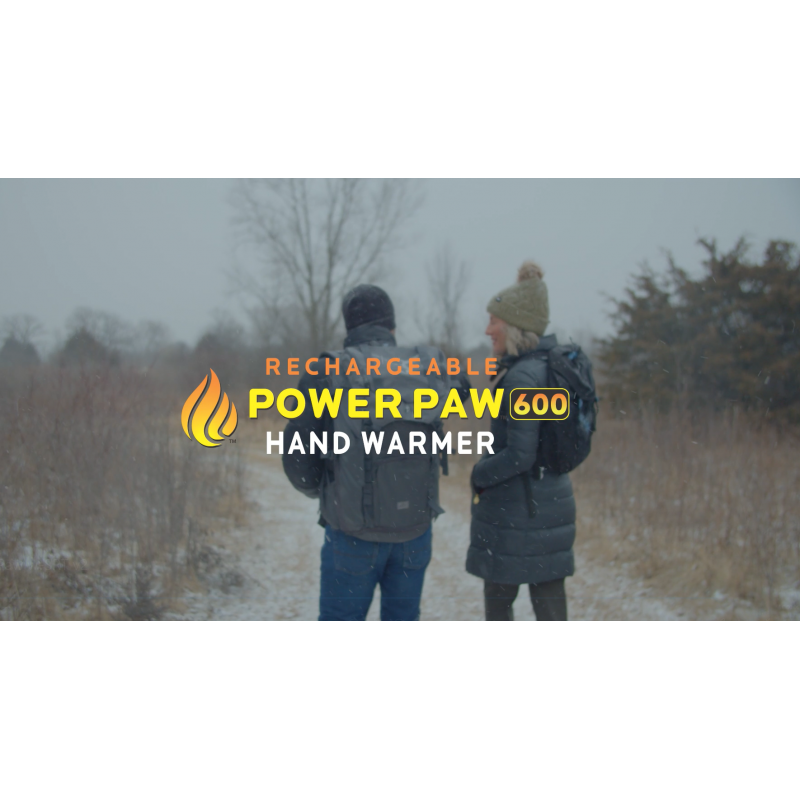 전기 손난로 충전식 - POWERPAW USB IPX7 등급 방수 휴대용 손난로 - 사냥, 겨울 스포츠 및 추운 날씨를 위한 6시간 배터리를 갖춘 재사용 가능한 포켓 히터 - Panther Vision
