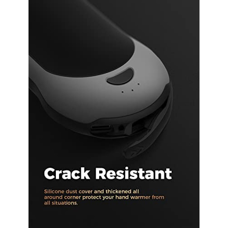 OCOOPA IP45 방수 손난로 충전식, 최대 15시간 열, 10000mAh 내구성 있는 빠른 충전 전기 손 히터, PD 호환, 실외용 3단계, 헤비 듀티, H01-PD PRO