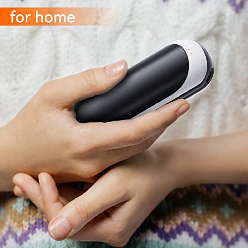 6000mah 충전식 손난로, 15시간 남성과 여성을 위한 휴대용 손 히터, 야외/실내/캠핑/낚시/오토바이/스키