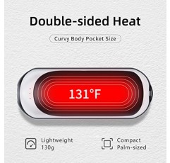 6000mah 충전식 손난로, 15시간 남성과 여성을 위한 휴대용 손 히터, 야외/실내/캠핑/낚시/오토바이/스키