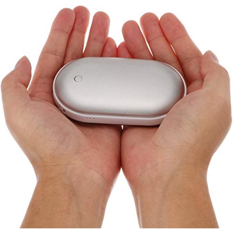 Yogaxn 손난로 충전식, 4000mAH 전자 보조베터리 배터리 USB 손난로 휴대용 히터 재사용 가능 3단계 조절 가능 야외 스포츠, 사냥, 캠핑, 여성용 선물용으로 적합