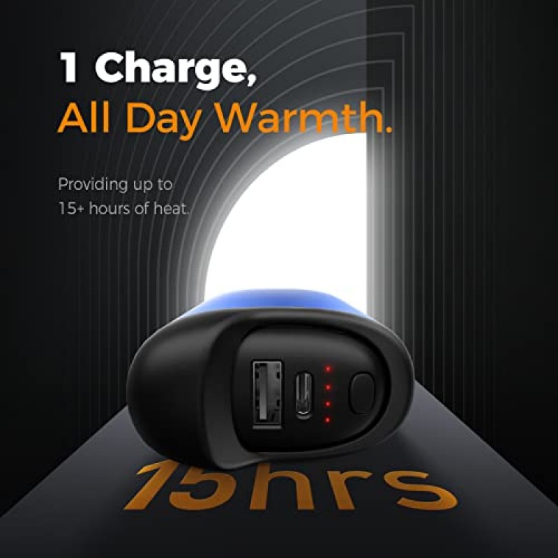 OCOOPA Union U5s 손난로 충전식, 배터리 교체 가능 Handwarmer 10000mAh, 4단계 전기 히터, 15시간 따뜻함, 골프에 적합, 남성용 사냥 선물