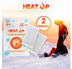 HEAT UP 손난로(20 및 40쌍 팩 이용 가능) - 최대 12시간까지 지속되는 프리미엄 품질의 가열식 손난로 - 안전하고 자연 공기에 의해 활성화되는 무취 난로