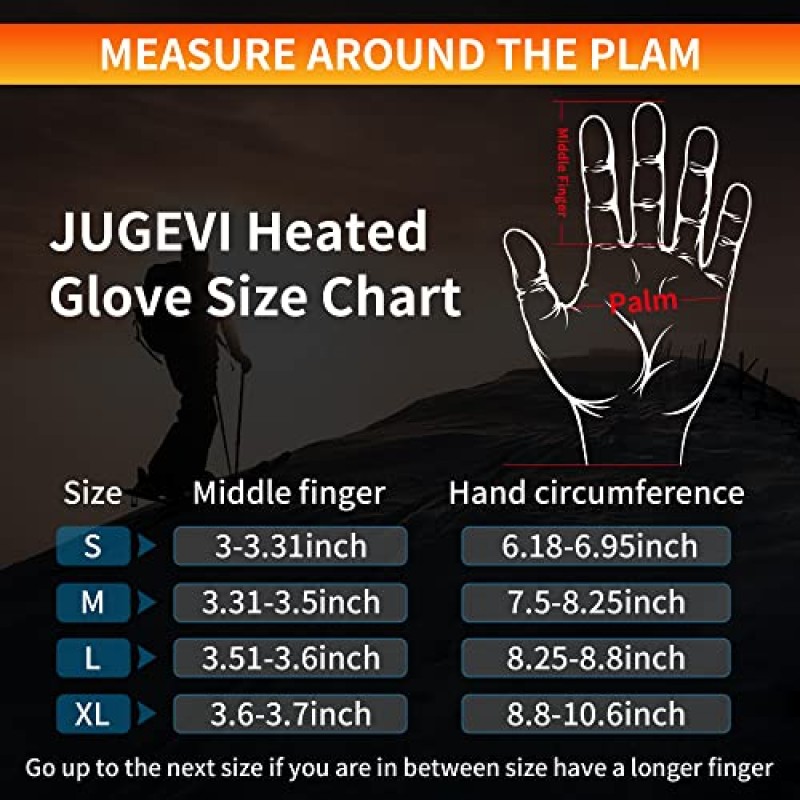 가열 장갑 라이너, 충전식 가열 관절염 장갑, 남성 여성용 겨울 전기 가열 장갑, 스키 스노우 보드 하이킹 사이클링 손 따뜻하게 타기