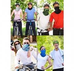 8 조각 목 게이 터 마스크 방풍 스카프 UV 보호 Balaclava Bandanas 남성 여성을위한 통기성 야외