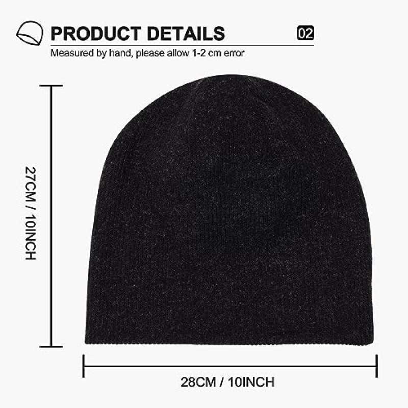 SUNMECI 겨울 비니 Slouchy 비니 열 양털 일일 Skullies Beanies 여성용 남성용 탄성 따뜻한 시계 모자