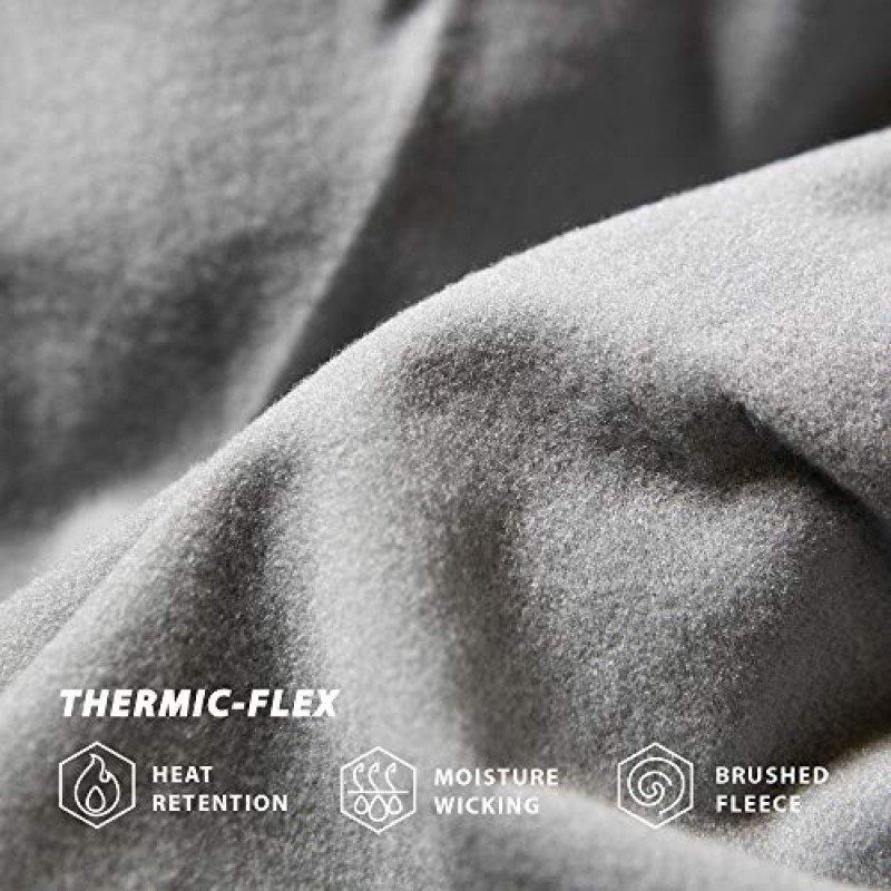여성 열 속옷 | ThermicFlex 기술이 적용된 양털 안감 긴 존스 세트 | 레이어링 섬유, 스키 하이킹 캠핑 필수품 기어 그레이 라지용 울트라 소프트 통기성 웜 베이스 레이어