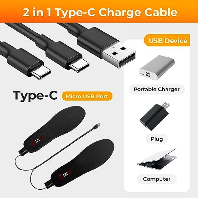 여성용 남성용 3500mAH 충전식 온열 안창, 원격 제어 기능이 있는 최대 13시간 발 온열 장치, 야외 사냥 캠핑 스키용 정밀 온도 제어 열 안창(S)