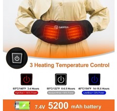 SAVIOR HEAT 가열식 핸드 머프, 7.4V 충전식 배터리가 포함된 가열 핸드 워머 파우치, 야외 사냥, 캠핑, 축구, 골프에 적합