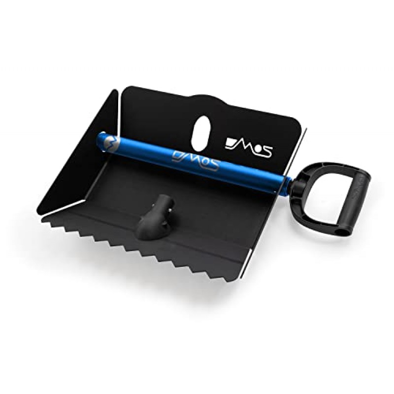 DMOS Stealth XL 삽 블루 - 강력하고 보관 가능한 고성능 눈 삽, 자동차/트럭, 생존, 캠핑, 오프로드, 비상 및 기타 야외 활동에 적합