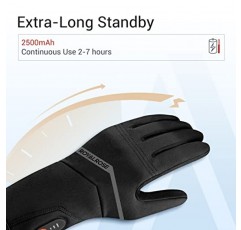 남성 여성을 위한 가열 장갑 라이너, 관절염 레이노를 위한 겨울 따뜻한 장갑 라이너, 스키 골프 하이킹 운전을 위한 충전식 방수 얇은 가열 작업 장갑
