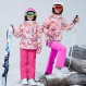 여자 절연 스키 재킷 바지 세트 방풍 방수 어린이 스키 복 Snowsuit for Kids