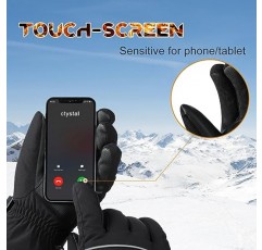 남성용 여성용 가열 장갑 충전식, 열 장갑 전기 장갑 3200mAh 배터리 구동, 관절염 손용 난방 겨울 장갑, 오토바이, 스키, 사냥용 터치스크린 손 따뜻하게 장갑