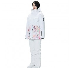 WOWULOVELY 여성 겨울 스키복 방수 방풍 스키 자켓 및 바지 절연 Snowsuit 스노우 보드 코트