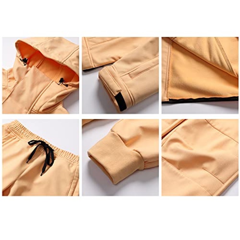 SEARIPE 여성 스키 재킷과 바지 세트 커플 방풍 스키 복 겨울 스포츠를위한 남성 방수 2 피스 Snowsuits