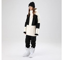 SEARIPE 여성 스키 재킷과 바지 세트 커플 방풍 스키 복 겨울 스포츠를위한 남성 방수 2 피스 Snowsuits