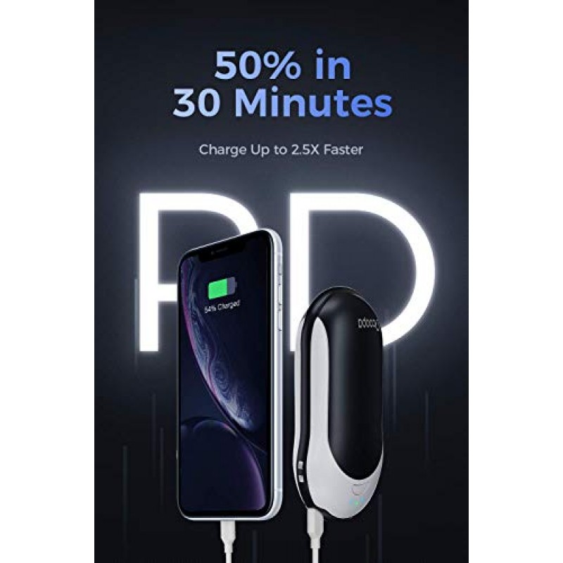 OCOOPA 2팩 손난로 충전식, 10000mAh 손난로, H01 및 H01-PD