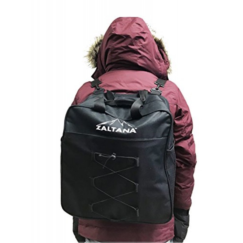 Zaltana 패딩 스키 캐리어 가방 랙 홀드, 스키 부츠 가방 및 스키 스트랩 콤보 SKB15