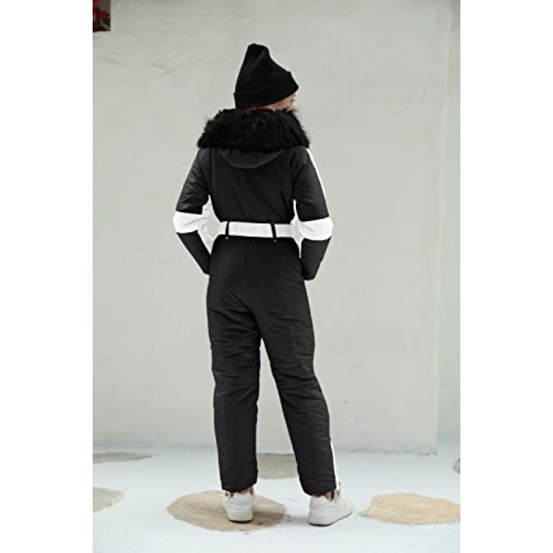 Yousify Girls 겨울 Onesies Snowsuit 야외 스포츠 스키 점프 슈트 방수 스키 복 자켓