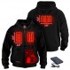ActionHeat 충전식 5V 배터리 가열 후드티 - 남녀공용, 터치 작동 기능이 있는 가열 후드티, 3중 가열 시스템