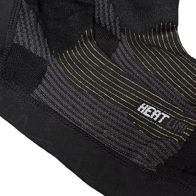 Thermic Set V2 Uni S-1200-울트라 따뜻하고 내구성이 뛰어난 습기 흡수 겨울 스포츠 스키 파워 가열 양말, 검정색, 39-41