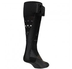 Thermic Set V2 Uni S-1200-울트라 따뜻하고 내구성이 뛰어난 습기 흡수 겨울 스포츠 스키 파워 가열 양말, 검정색, 39-41