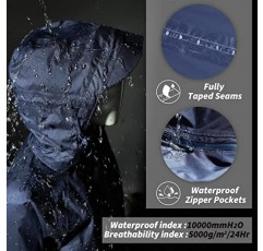 33,000ft 여성용 3 in 1 후드 방수 코트 겨울 스키 하이킹 레인 재킷 Softshell Fleece Lined Raincoat Windbreaker