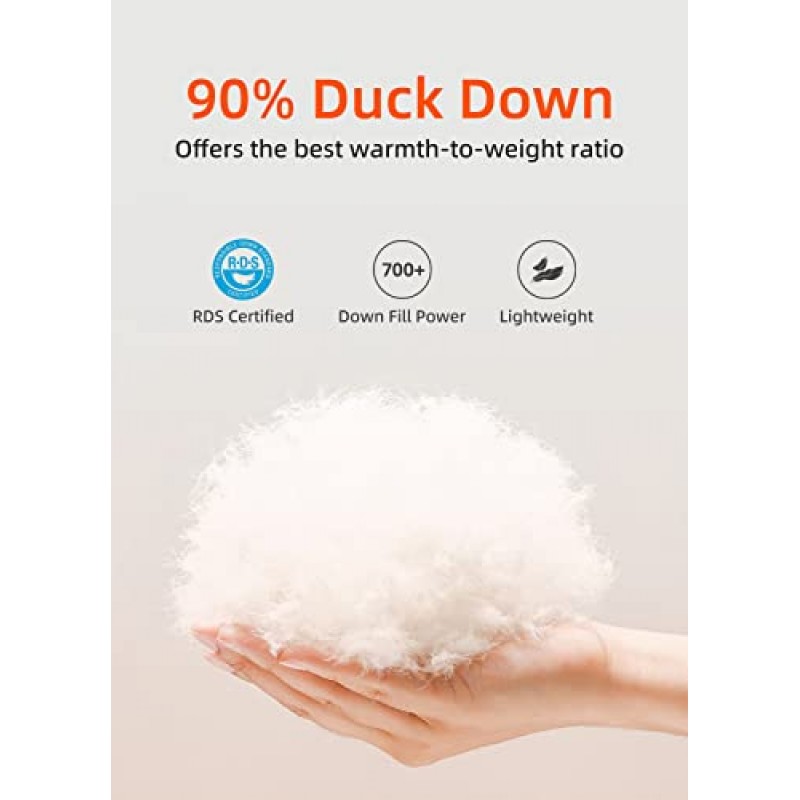 BALEAF 여성용 다운 팬츠 겨울 초경량 방수 스키 스노우 퍼퍼 팬츠 Packable Warm Trousers